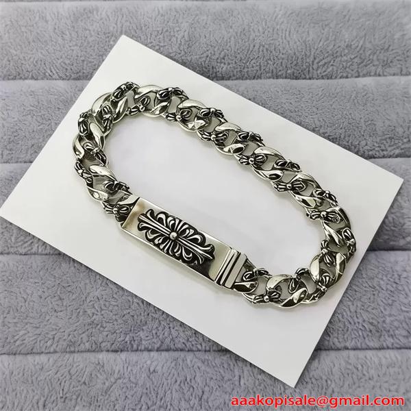 お洒落2色♥クロムハーツブレスレットコピーCHROME HEARTS アクセサリー人気ゴールド色☆シルバー