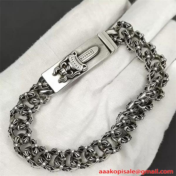 お洒落2色♥クロムハーツブレスレットコピーCHROME HEARTS アクセサリー人気ゴールド色☆シルバー