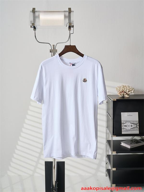 MONCLER コピー 半袖Tシャツ モンクレール ワンポイント ベーシック 軽量 快適 夏トップス