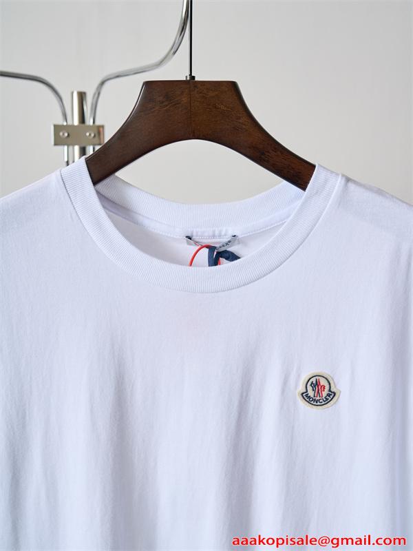 MONCLER コピー 半袖Tシャツ モンクレール ワンポイント ベーシック 軽量 快適 夏トップス