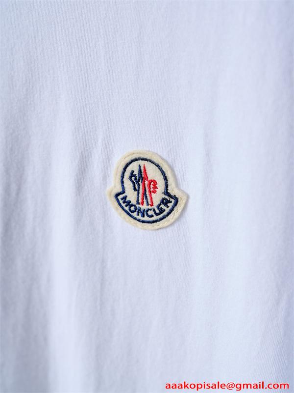 MONCLER コピー 半袖Tシャツ モンクレール ワンポイント ベーシック 軽量 快適 夏トップス