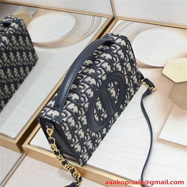 レディース ショルダーバッグ ジャガード織り DIOR ロゴパターン チェーン 高級感 ディオール コピー