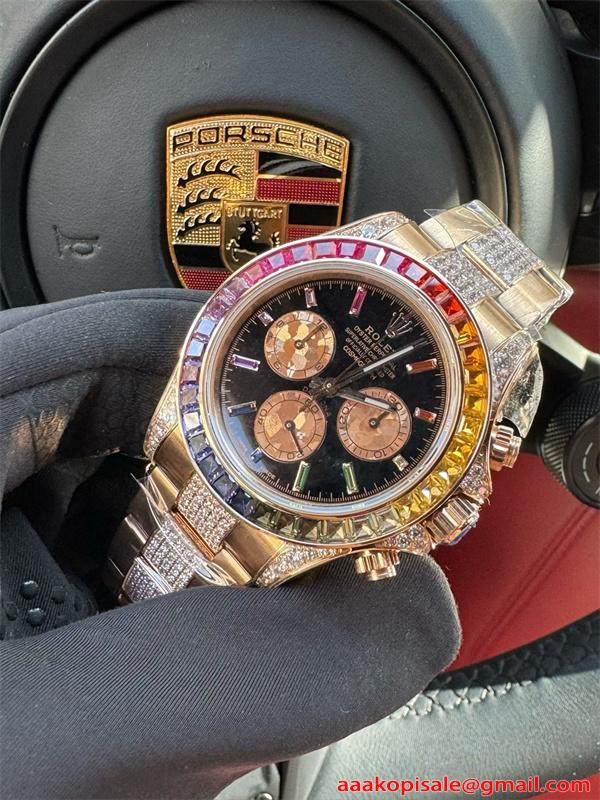 メンズ 腕時計 ROLEX デイトナ レインボー ドバイ ゴージャスエディション ロレックス コピー 新品 4130ムーブメント 高級