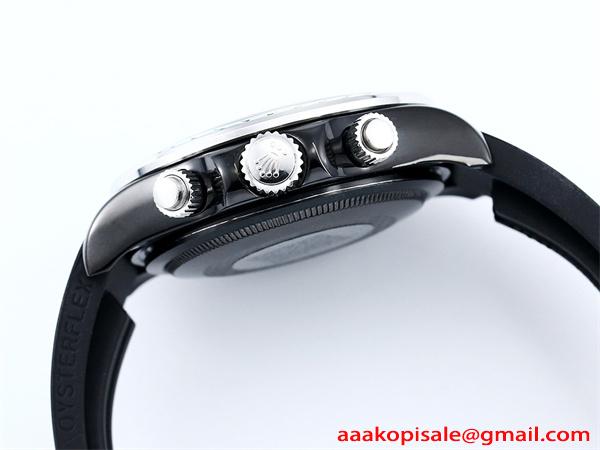 新品 ROLEX 腕時計 デイトナ スケルトン 43mm 316Lステンレス 日本製クォーツ ラバー バックル 強力夜光 スーパーコピー時計 ロレックス コピー