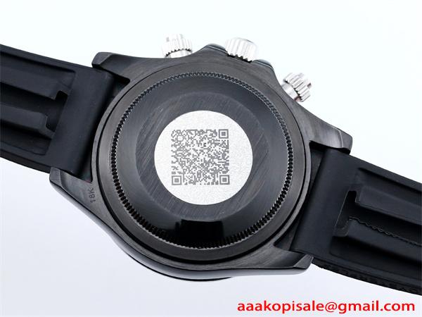 新品 ROLEX 腕時計 デイトナ スケルトン 43mm 316Lステンレス 日本製クォーツ ラバー バックル 強力夜光 スーパーコピー時計 ロレックス コピー