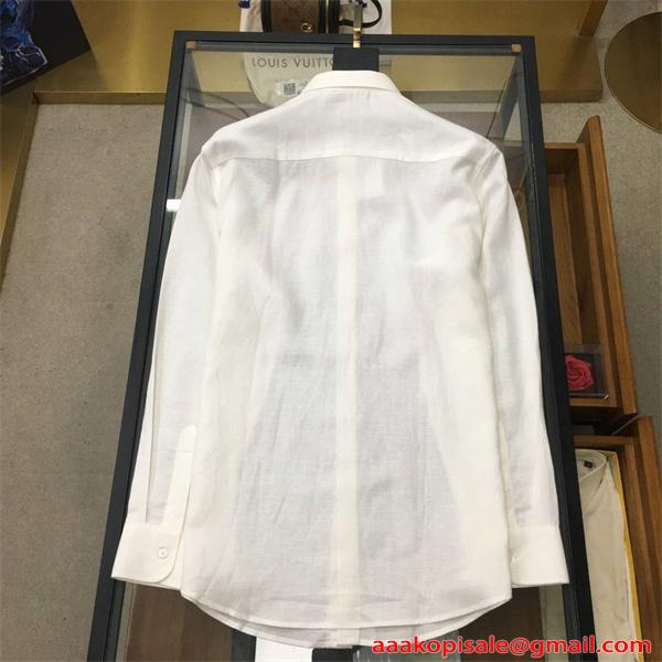 Berluti スリムシルエット ベルルッティ スーパーコピー シャツ ブラウン フロントボタン 上品 シンプル モード