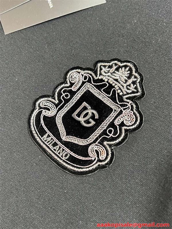  ドルチェ＆ガッバーナ スーパーコピー セットアップ ロゴ刺繍 カジュアル Dolce&Gabbana スポーツ 上下セット