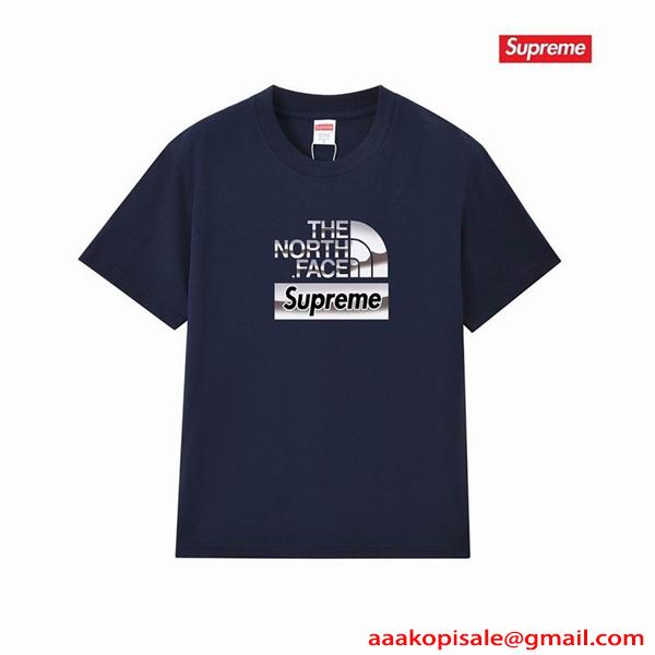 大好評★★シュプリームtシャツ人気コピーTHE NORTH FACE✖️SUPREME  通販ショッピング