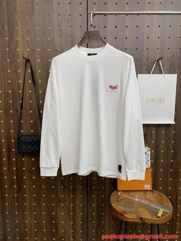 フェンディ ロングｔコピー男性用使いやすさ抜群クルーネックスタイリング ファッション