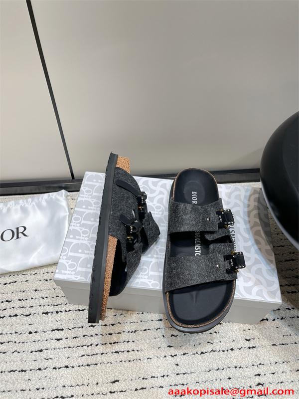Dior×BIRKENSTOCK Savoir-Faire.Tokioディオールサンダルコピー大人気 ブラック コーデ 激安