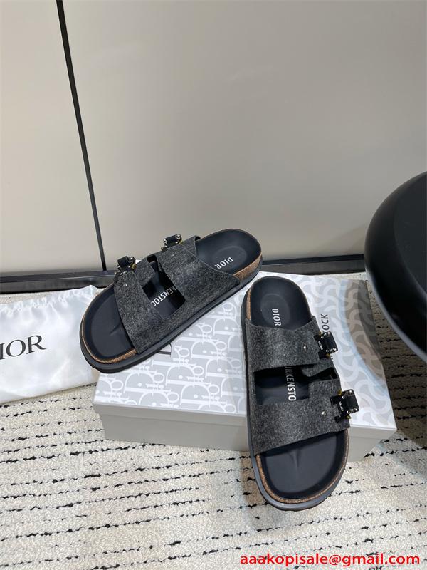 Dior×BIRKENSTOCK Savoir-Faire.Tokioディオールサンダルコピー大人気 ブラック コーデ 激安