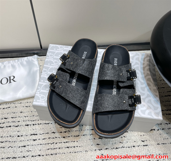 Dior×BIRKENSTOCK Savoir-Faire.Tokioディオールサンダルコピー大人気 ブラック コーデ 激安