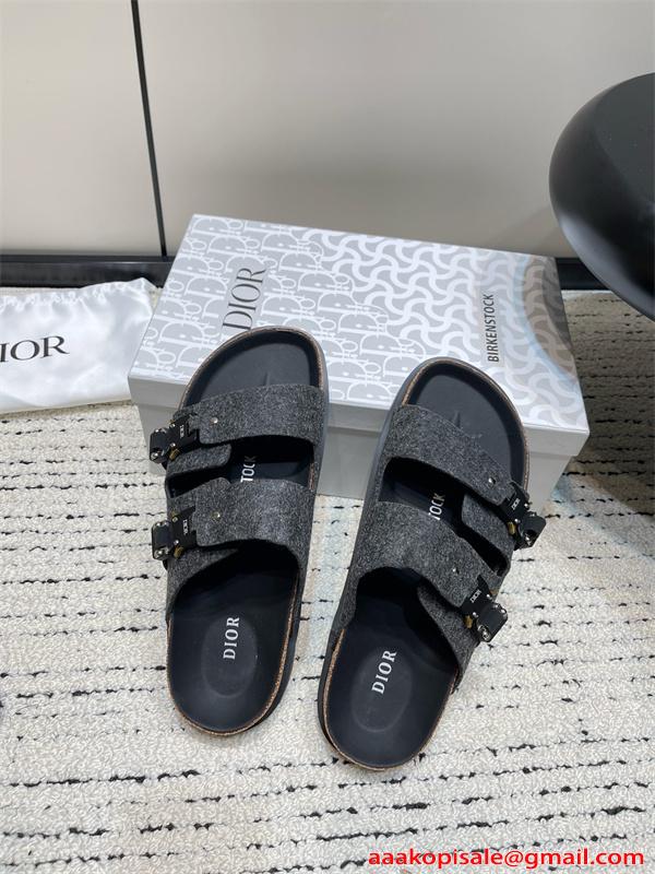 Dior×BIRKENSTOCK Savoir-Faire.Tokioディオールサンダルコピー大人気 ブラック コーデ 激安