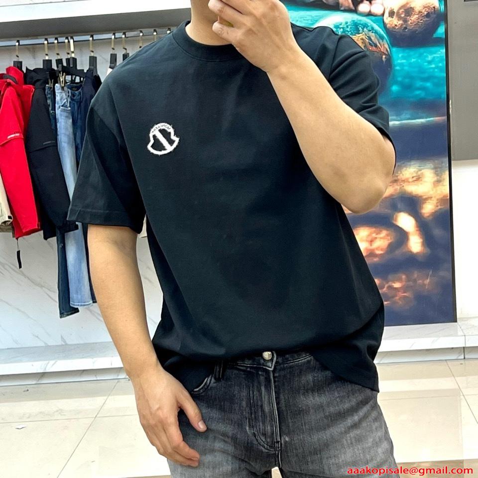 コーデの完成度を高める お手頃プライス モンクレール半袖Tシャツコピー MONCLER  ブランド激安173-71.5㎏着用Mサイズ