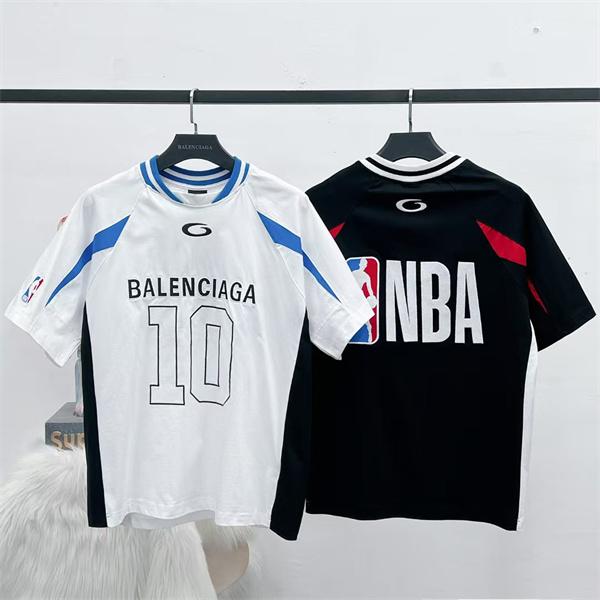 バレンシアガ スーパーコピー 半袖Tシャツ ン スポーツテイスト 配色切替 2026新作 BALENCIAGA
