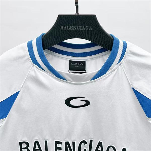 バレンシアガ スーパーコピー 半袖Tシャツ ン スポーツテイスト 配色切替 2026新作 BALENCIAGA