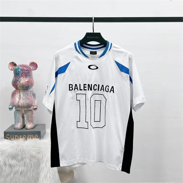 バレンシアガ スーパーコピー 半袖Tシャツ ン スポーツテイスト 配色切替 2026新作 BALENCIAGA