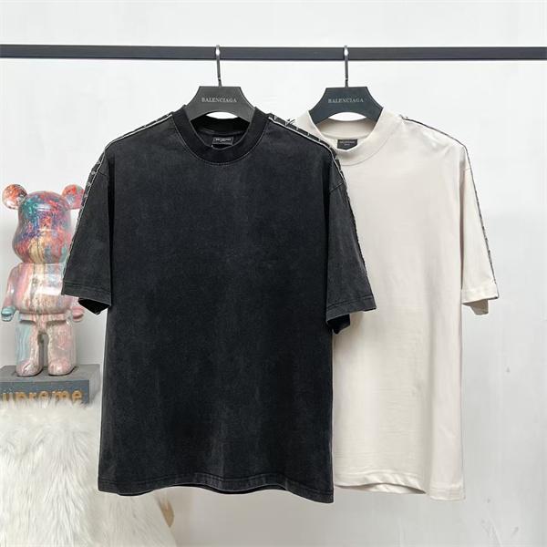 BALENCIAGA バレンシアガ コピー 半袖Tシャツ ヴィンテージ加工 オーバーサイズ トレンド仕様