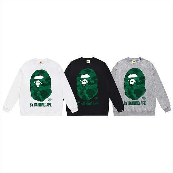 スウェットトレーナー プリント 裏毛仕様 ストリート映え BAPE ア・ベイシング・エイプ コピー