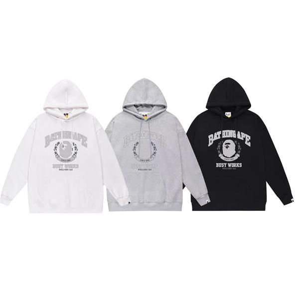 BAPE ア・ベイシング・エイプ コピー プルオーバーパーカー プリント ゆったりシルエット 人気新作
