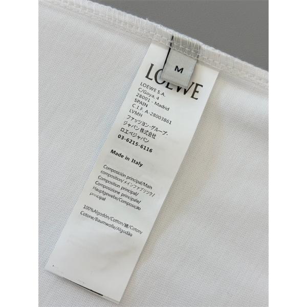 LOEWE ロエベ コピー 半袖Tシャツ 刺繍 クルーネック ミニマル 2026新作