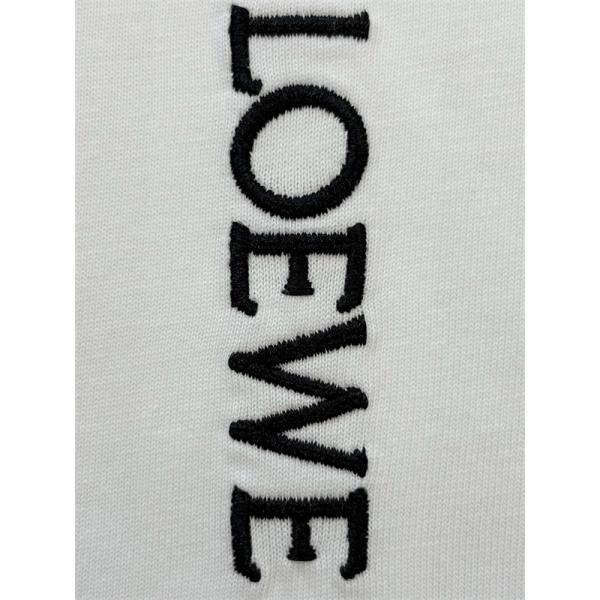 LOEWE ロエベ コピー 半袖Tシャツ 刺繍 クルーネック ミニマル 2026新作