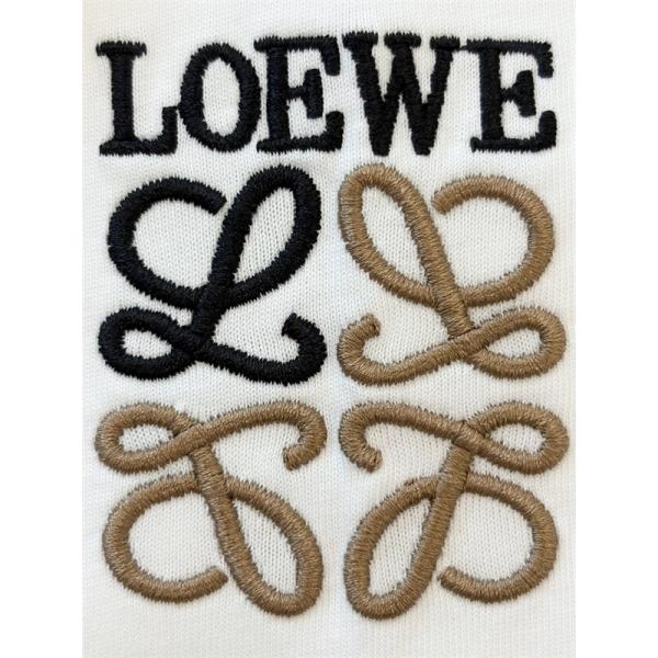 LOEWE ロエベ コピー 半袖Tシャツ 刺繍 クルーネック ミニマル 2026新作