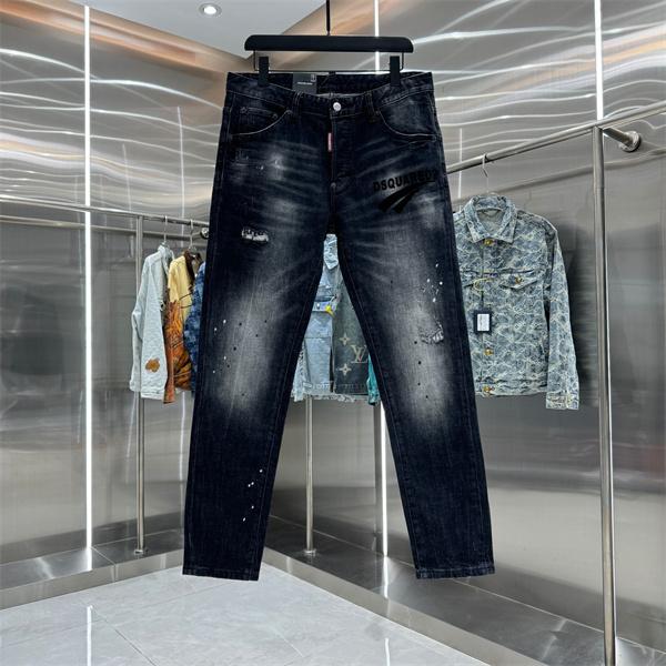 DSQUARED2 ディースクエアード コピー デニムパンツ メンズ ス ユーズド加工 テーパード 美脚