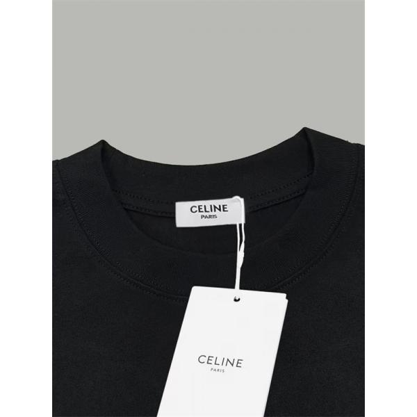 人気新作 ロゴTシャツ メンズ CELINE セリーヌ コピー 高級感 シンプル お洒落 トレンド
