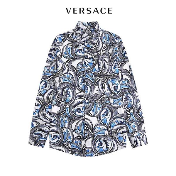 VERSACE ヴェルサーチ コピー 話題 シャツ メンズ 長袖 お洒落デザイン カジュアル モード系