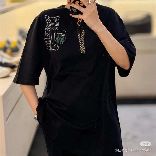 売れ筋 2026新作 半袖Tシャツ オーバーサイズ 着心地抜群 LOEWE ロエベ スーパーコピー