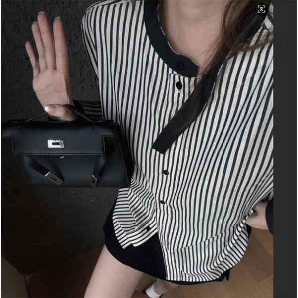 CHANEL新作❤シャネルシャツコピーストライプエレガントレディースファッション逸品