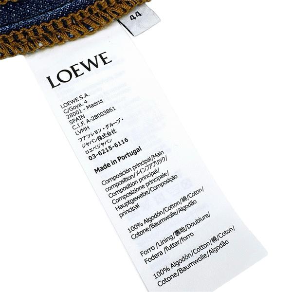 LOEWE ロエベ スーパーコピー デニム半袖シャツ メンズ ヴィンテージ風 カジュアル 夏服