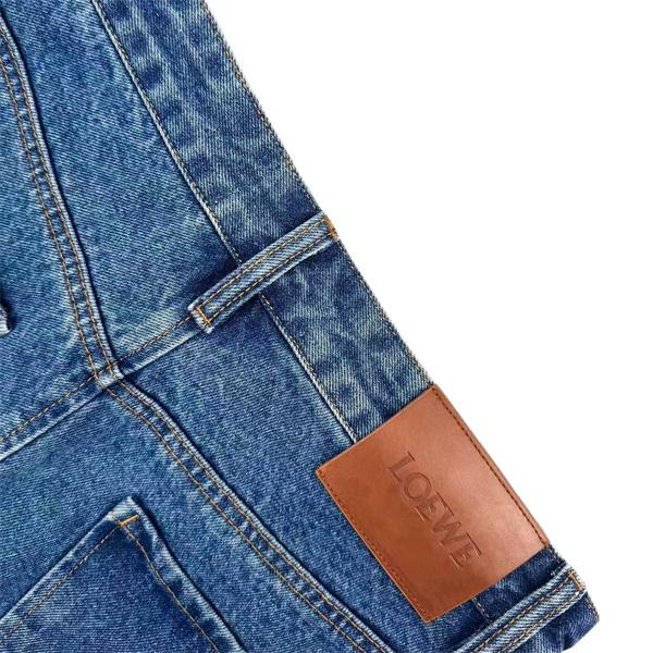 デニムショートパンツ 個性デザイン 夏ボトムス LOEWE ロエベ スーパーコピー
