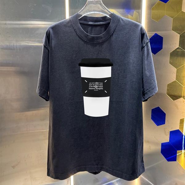 半袖Tシャツ ヴィンテージ調 個性プリント 夏 Maison Margiela メゾン マルジェラ コピー