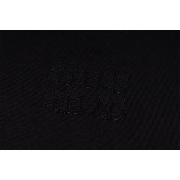 長袖Tシャツ MIUMIU ミュウミュウ コピー ゆったりシルエット カジュアル ロングTシャツ