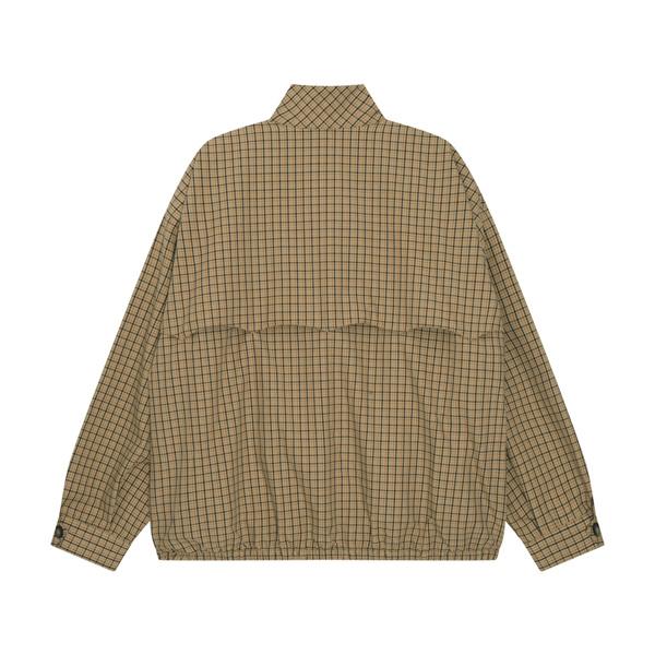MIUMIU ミュウミュウ コピー チェックジャケット レトロ格子柄 ジップアップ ゆったり
