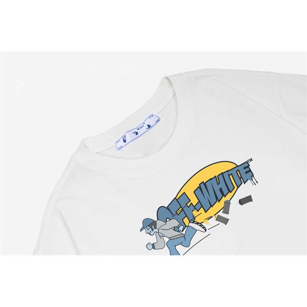 Off-White オフホワイト コピー 半袖Tシャツ プリント ビッグシルエット ストリート夏トップス
