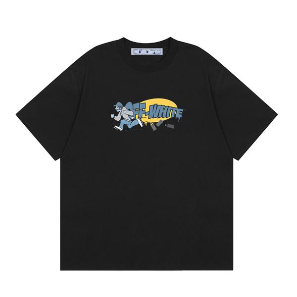Off-White オフホワイト コピー 半袖Tシャツ プリント ビッグシルエット ストリート夏トップス
