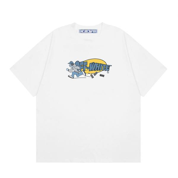 Off-White オフホワイト コピー 半袖Tシャツ プリント ビッグシルエット ストリート夏トップス