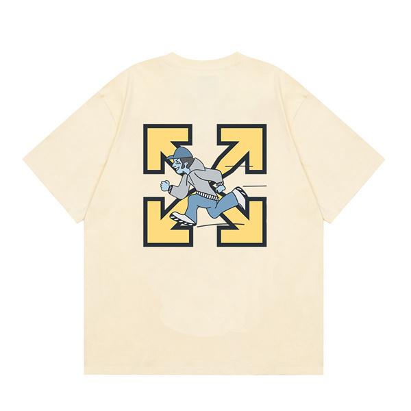 Off-White オフホワイト コピー 半袖Tシャツ プリント ビッグシルエット ストリート夏トップス