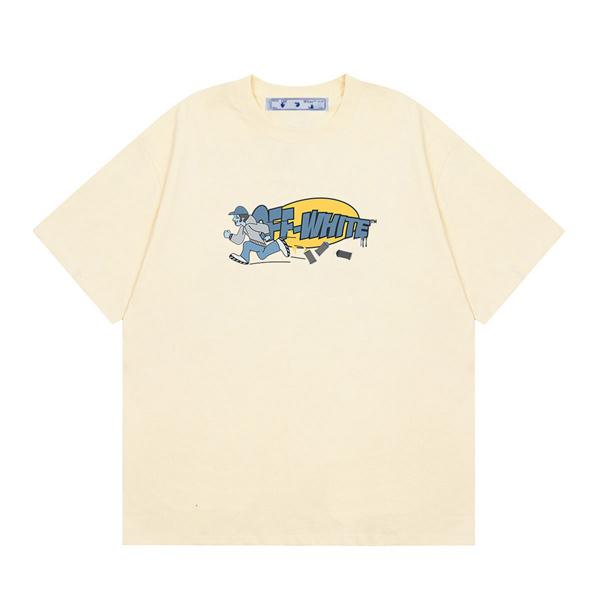 Off-White オフホワイト コピー 半袖Tシャツ プリント ビッグシルエット ストリート夏トップス