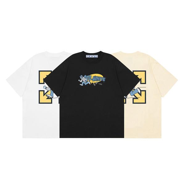 Off-White オフホワイト コピー 半袖Tシャツ プリント ビッグシルエット ストリート夏トップス