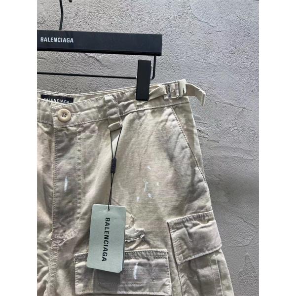 話題商品 BALENCIAGA バレンシアガ スーパーコピー カーゴショートパンツ 多ポケット ミリタリー 夏ボトムス