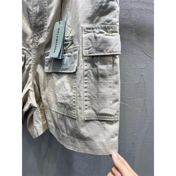 話題商品 BALENCIAGA バレンシアガ スーパーコピー カーゴショートパンツ 多ポケット ミリタリー 夏ボトムス