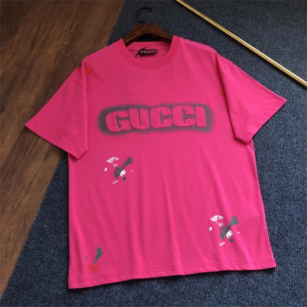今季売れ筋 GUCCI グッチ コピー 半袖Tシャツ プリント ワイドシルエット 通気生地 