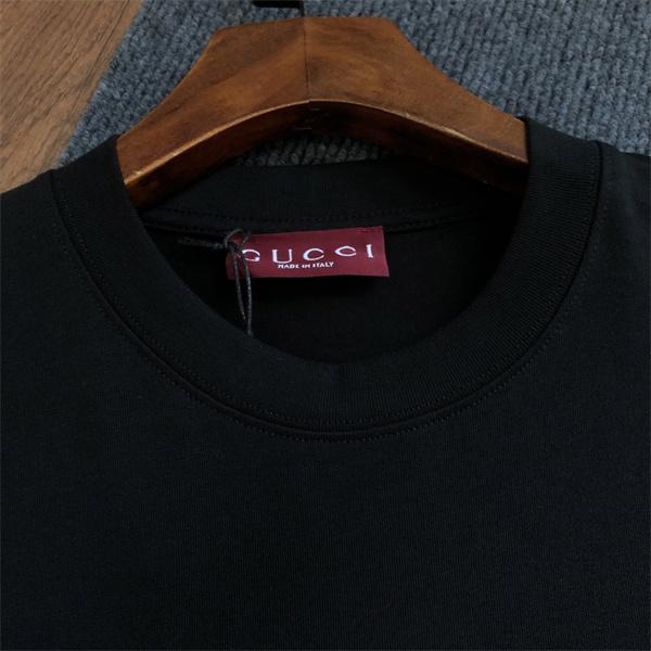 今季売れ筋 GUCCI グッチ コピー 半袖Tシャツ プリント ワイドシルエット 通気生地 