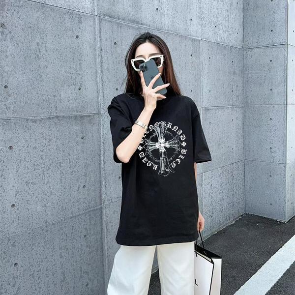  CHROME HEARTS クロムハーツ コピー 今季話題 半袖Tシャツ プリント ソフトタッチ ストリート