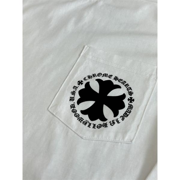 CHROME HEARTS クロムハーツ スーパーコピー 新作 ブラック ミニロゴ トレンドスタイル 半袖Tシャツ