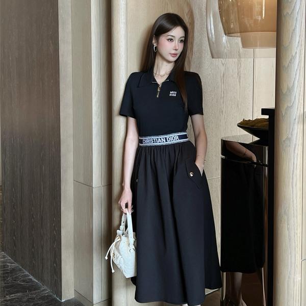 人気 ブラック エレガント 都会系 レディース ワンピース DIOR ディオール コピー  